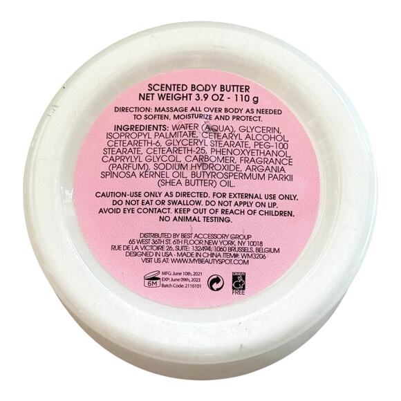 Olivia Grace Vanilla Almond Scented BODY BUTTER Lotion 3.9oz Jar Argan Oil Shea - Picture 3 of 5